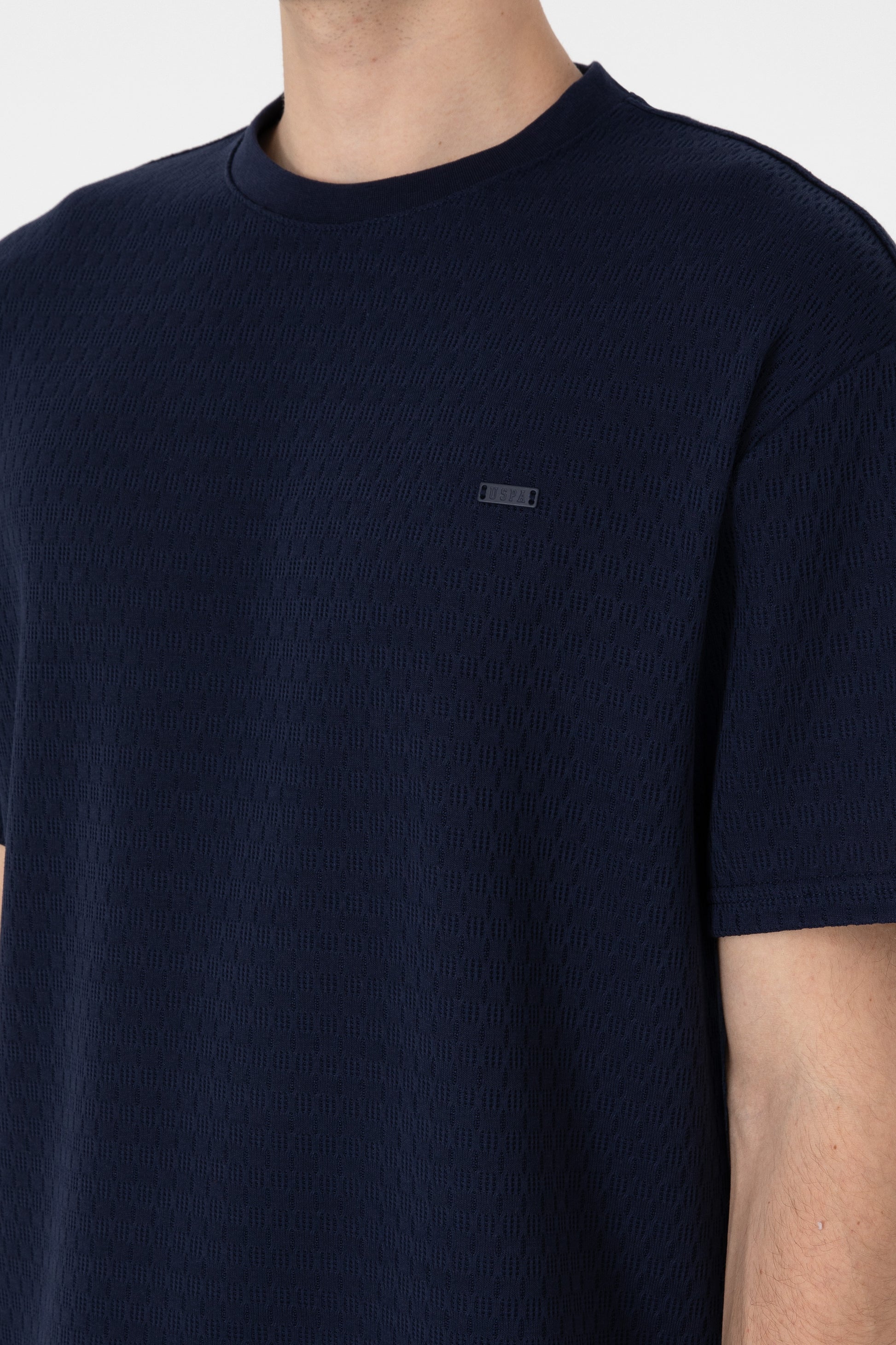 Men's Comfort Fit Crew Neck Navy T-Shirt
