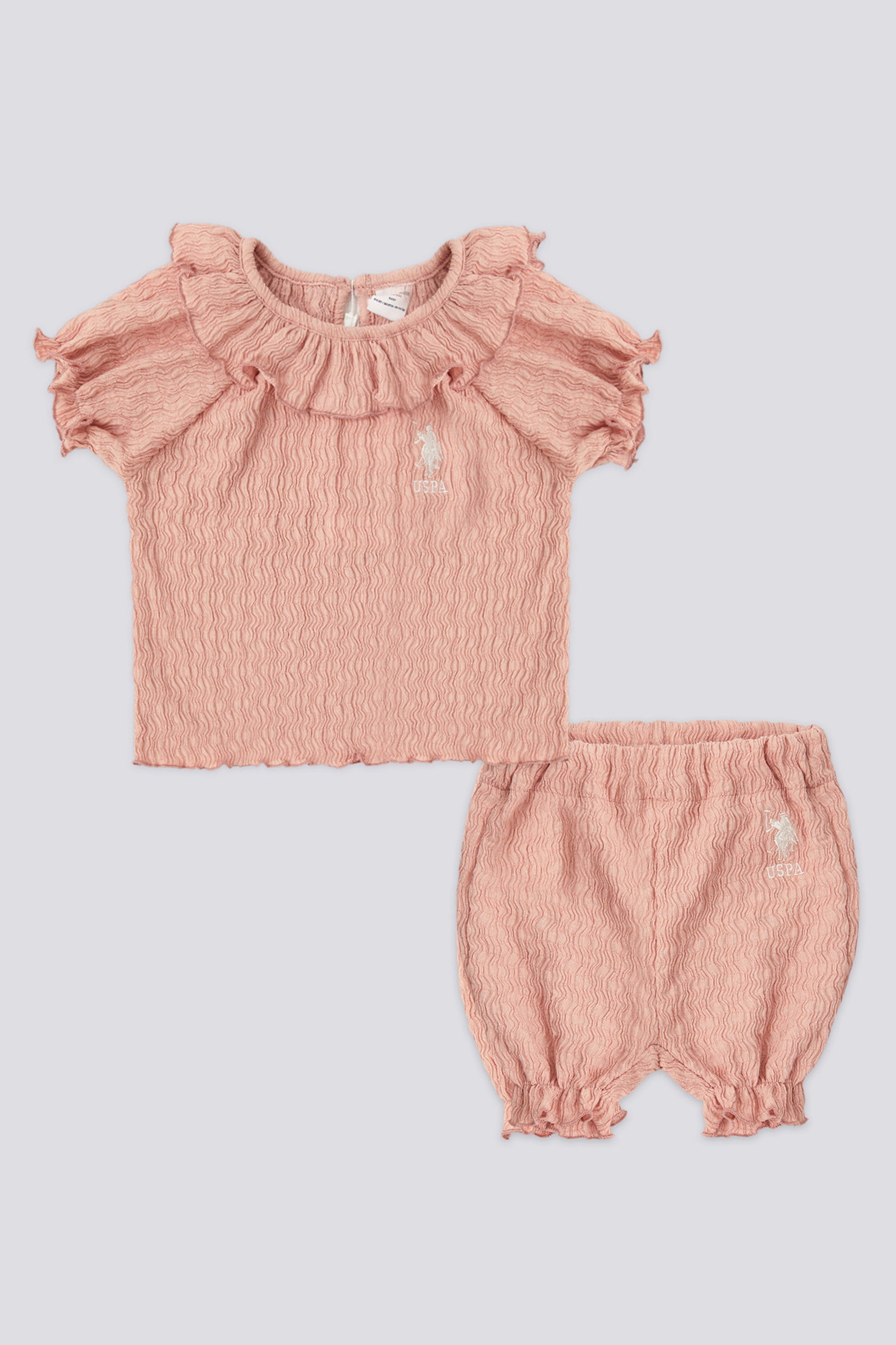 Baby Girl Pink 2-Piece Short Sleeve T-Shirt Set