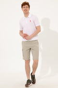 Men's Red Polo Neck T-Shirt