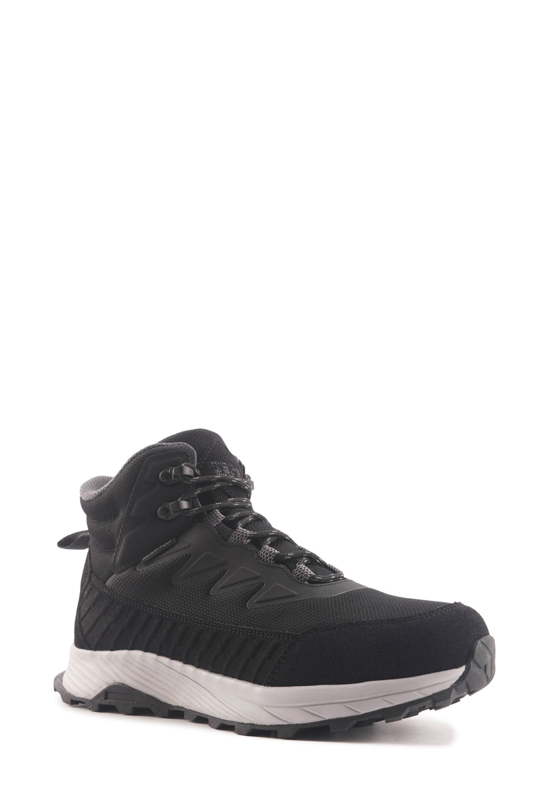SION 4PR Black Men's Biker Boots