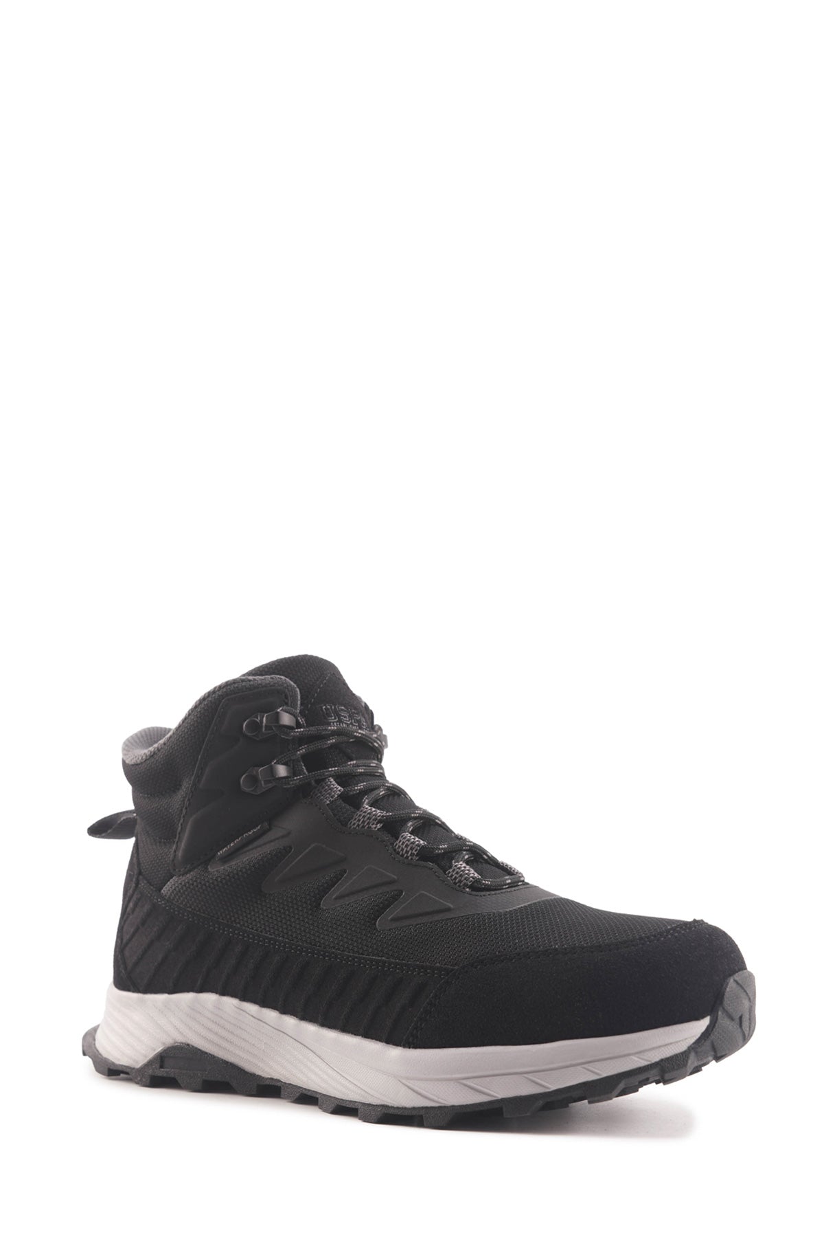 SION 4PR Black Men's Biker Boots