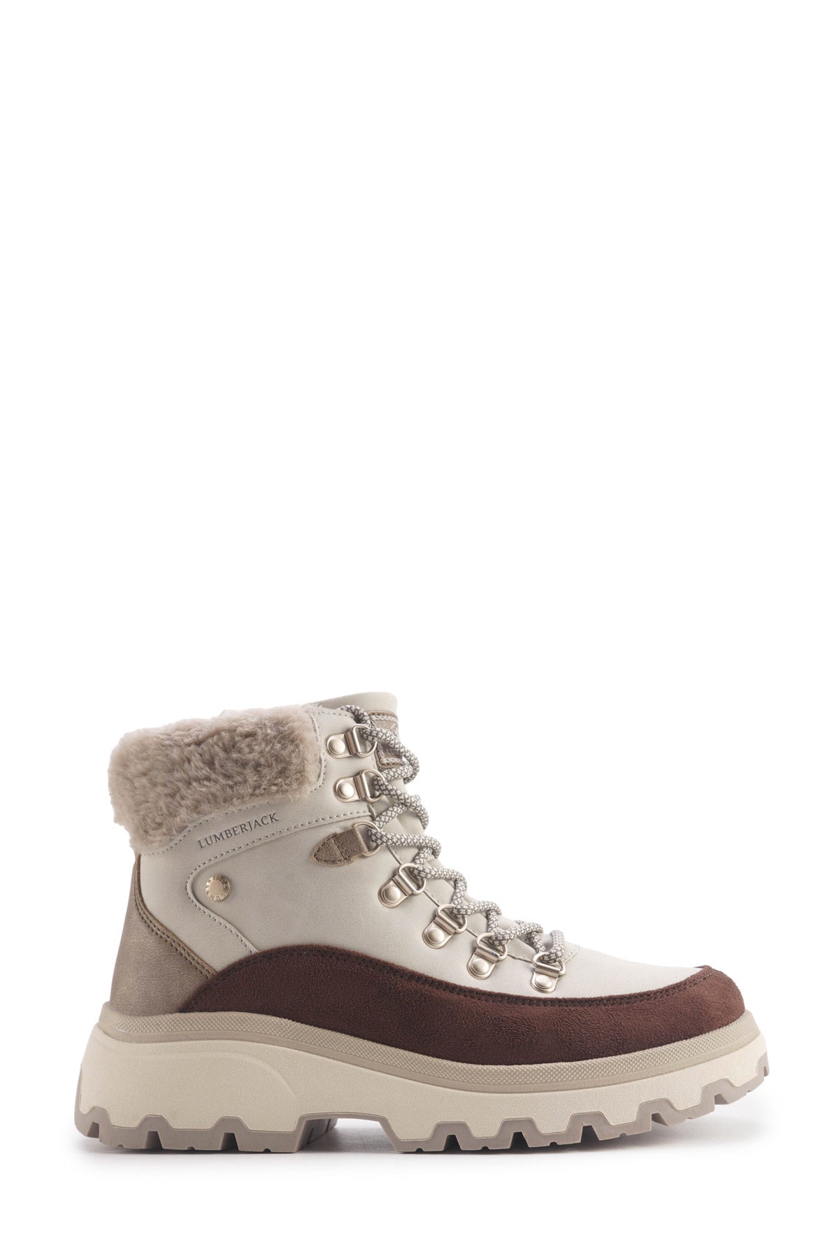 JENNIE 4PR Beige Women's Worker Boots