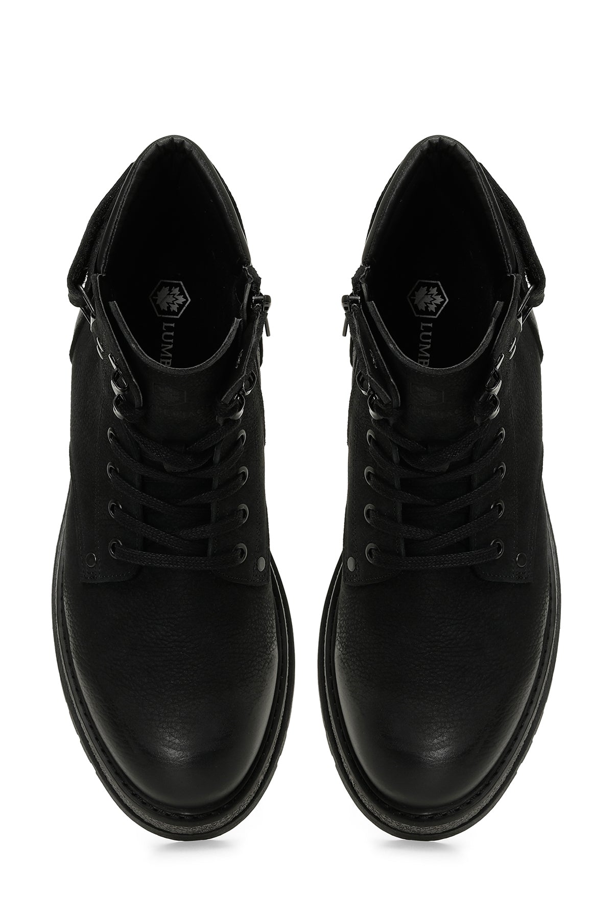 WAYS 4PR Black Men's Biker Boots