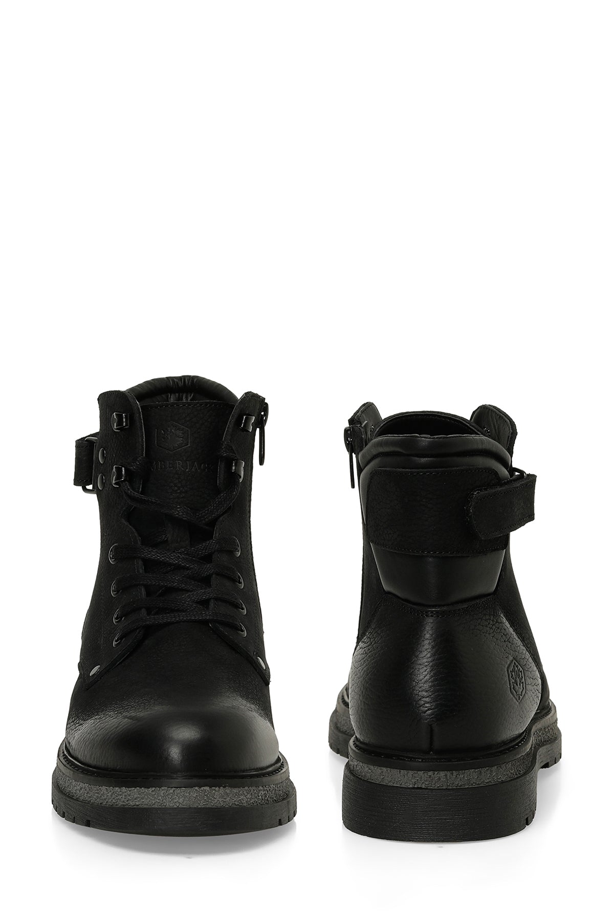 WAYS 4PR Black Men's Biker Boots