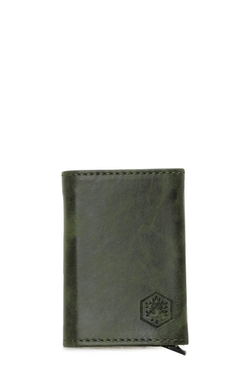 T LUX SLIDE CARD 5FX Khaki Men's Wallet