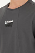 Men's Comfort Fit Crew Neck Anthracite T-Shirt