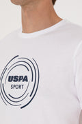 Men's Regular Fit Crew Neck White T-Shirt