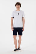 Men's Regular Fit Crew Neck White T-Shirt