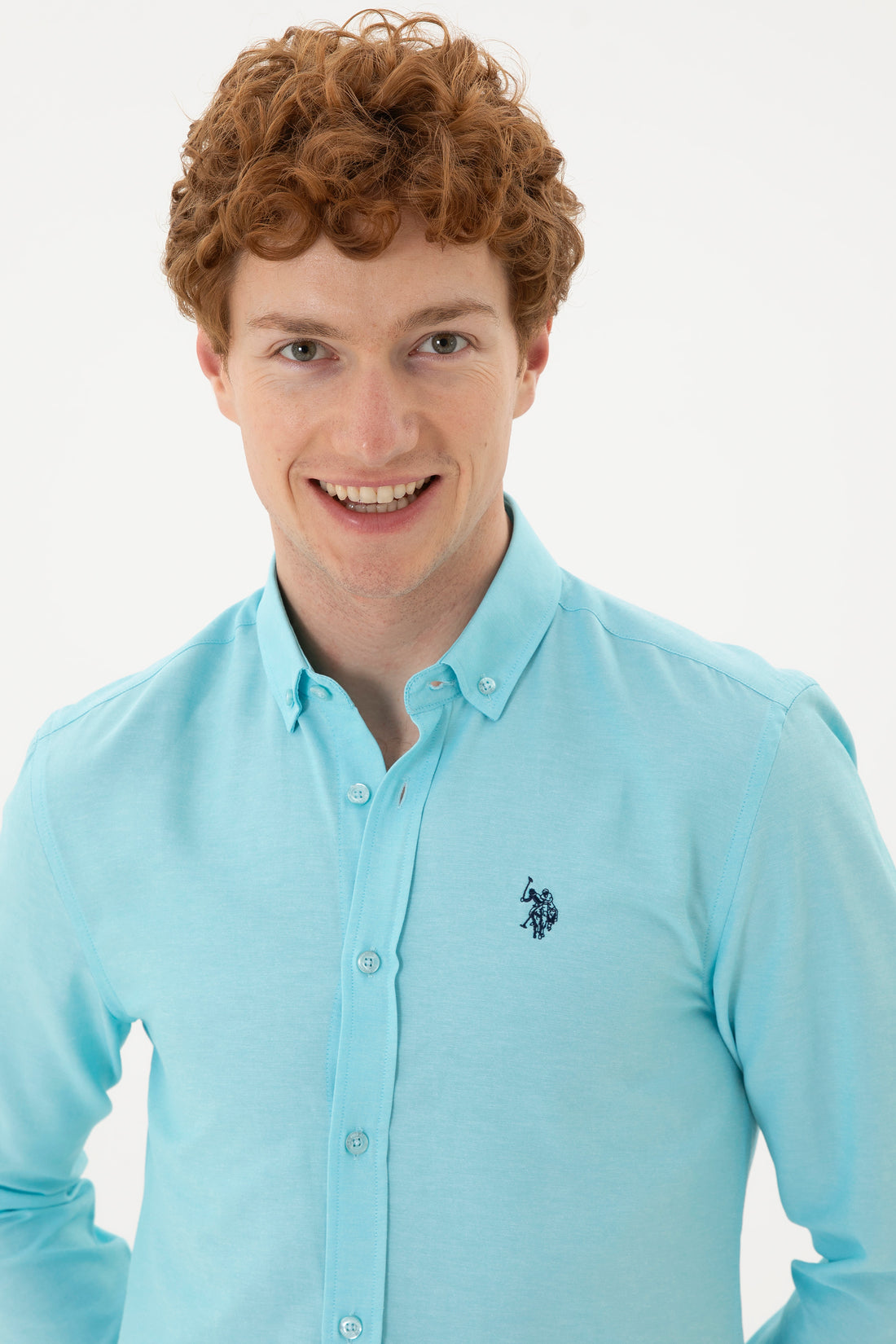 Men's Mint Long Sleeve Basic Shirt