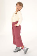 Girls' Dusty Rose Canvas Pants