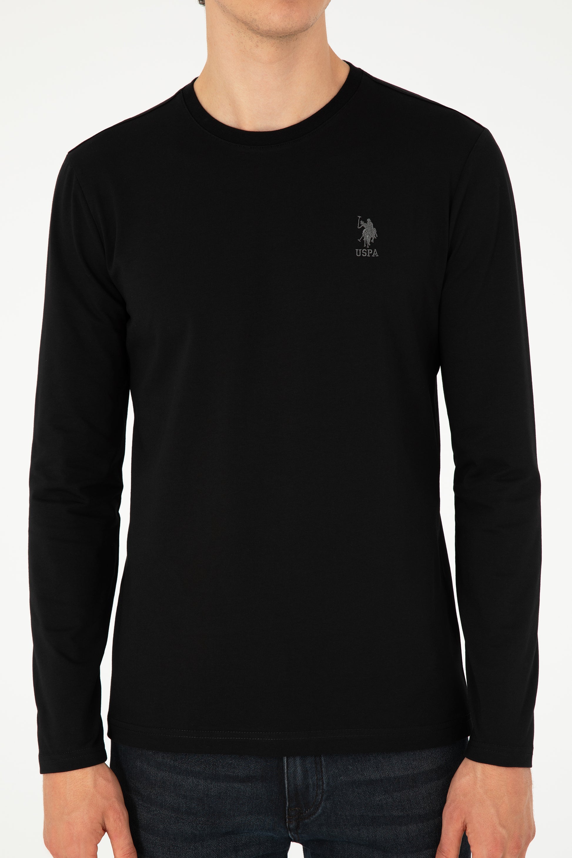 Men's Black Basic Sweatshirt