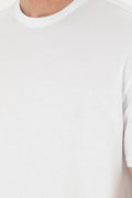 Men's Comfort Fit Crew Neck White T-Shirt