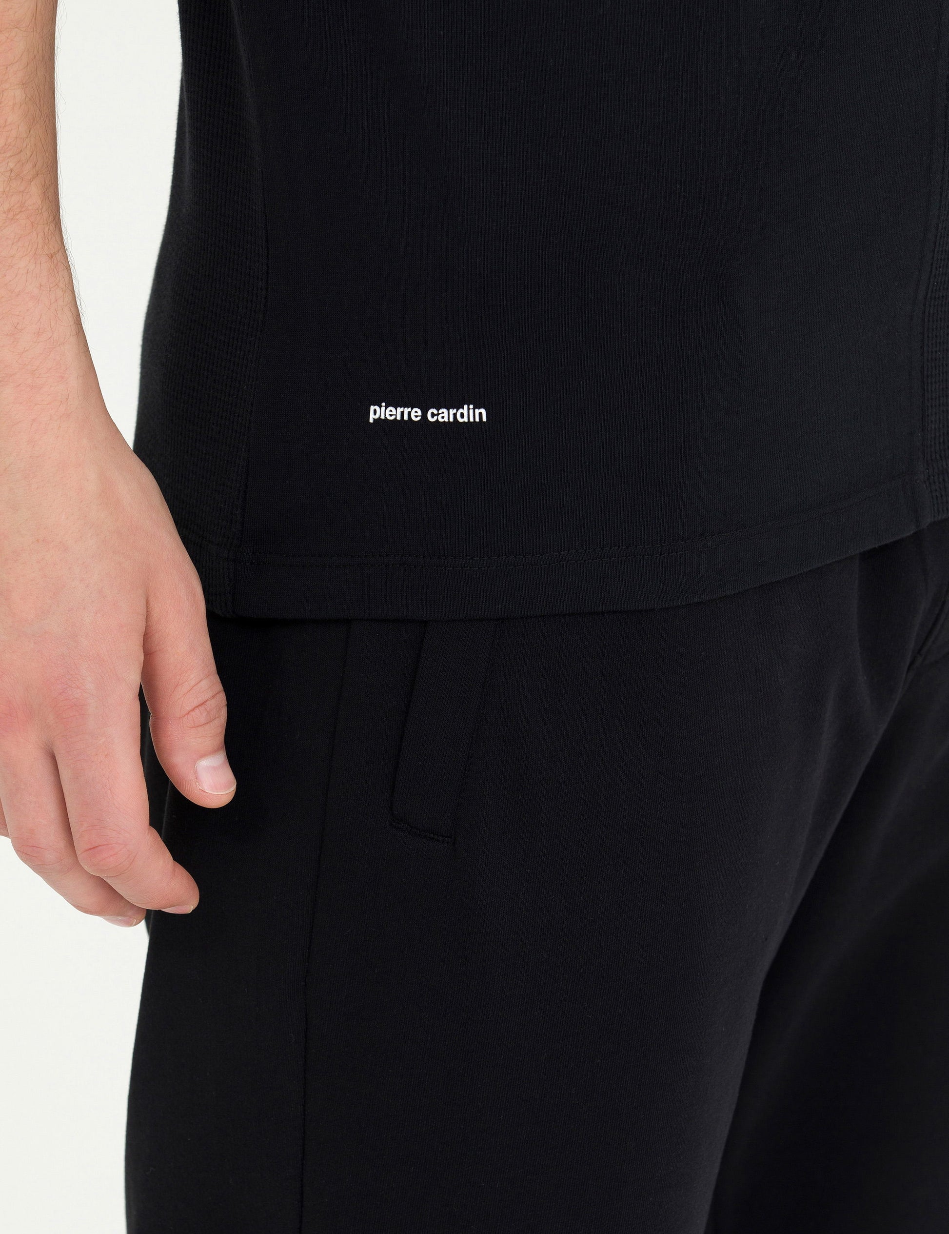 Black Regular Fit Crew Neck T-Shirt