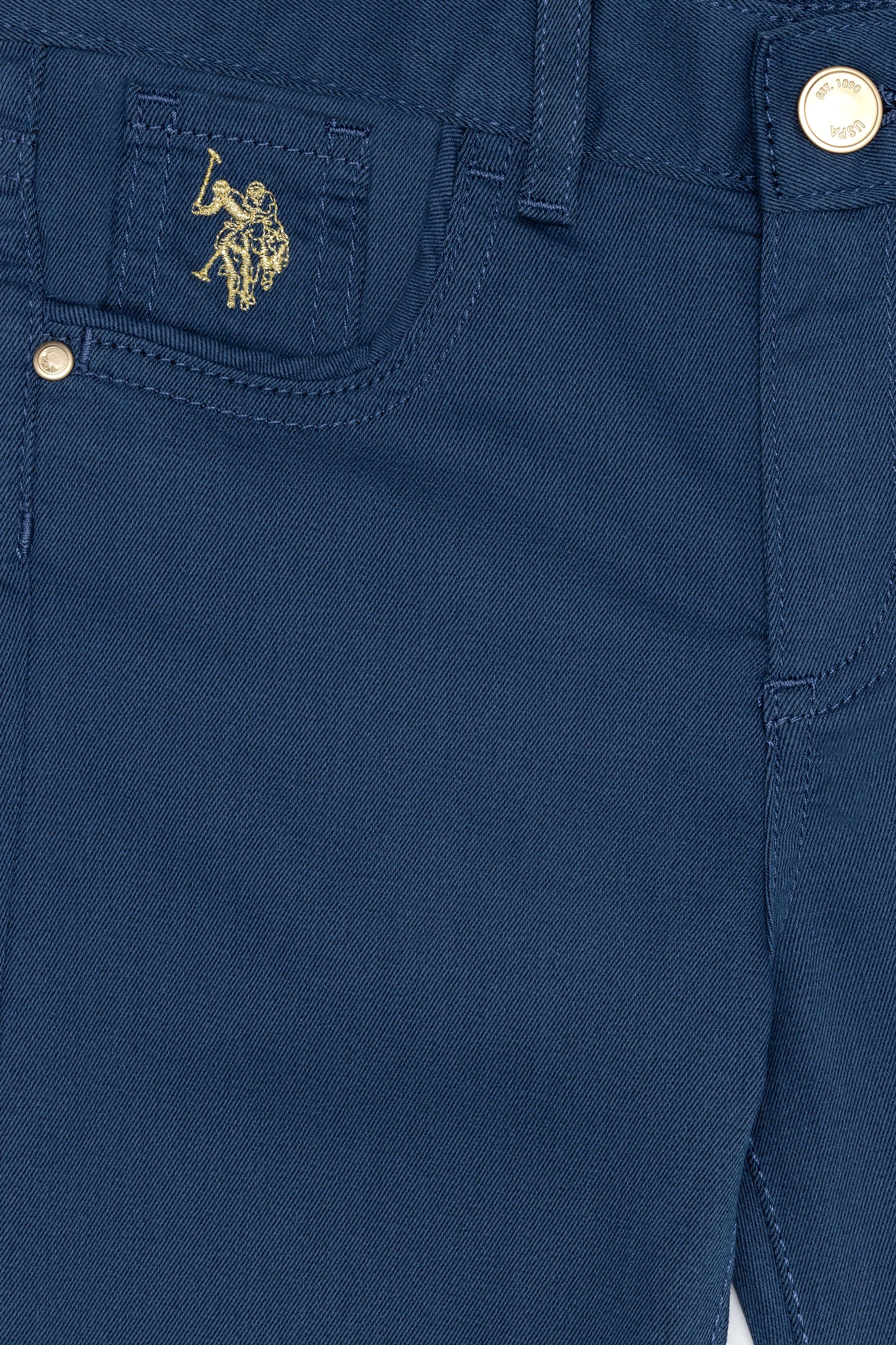 Girls' Indigo Canvas Pants