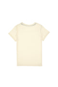 Boys' Cream Basic Crew Neck T-Shirt