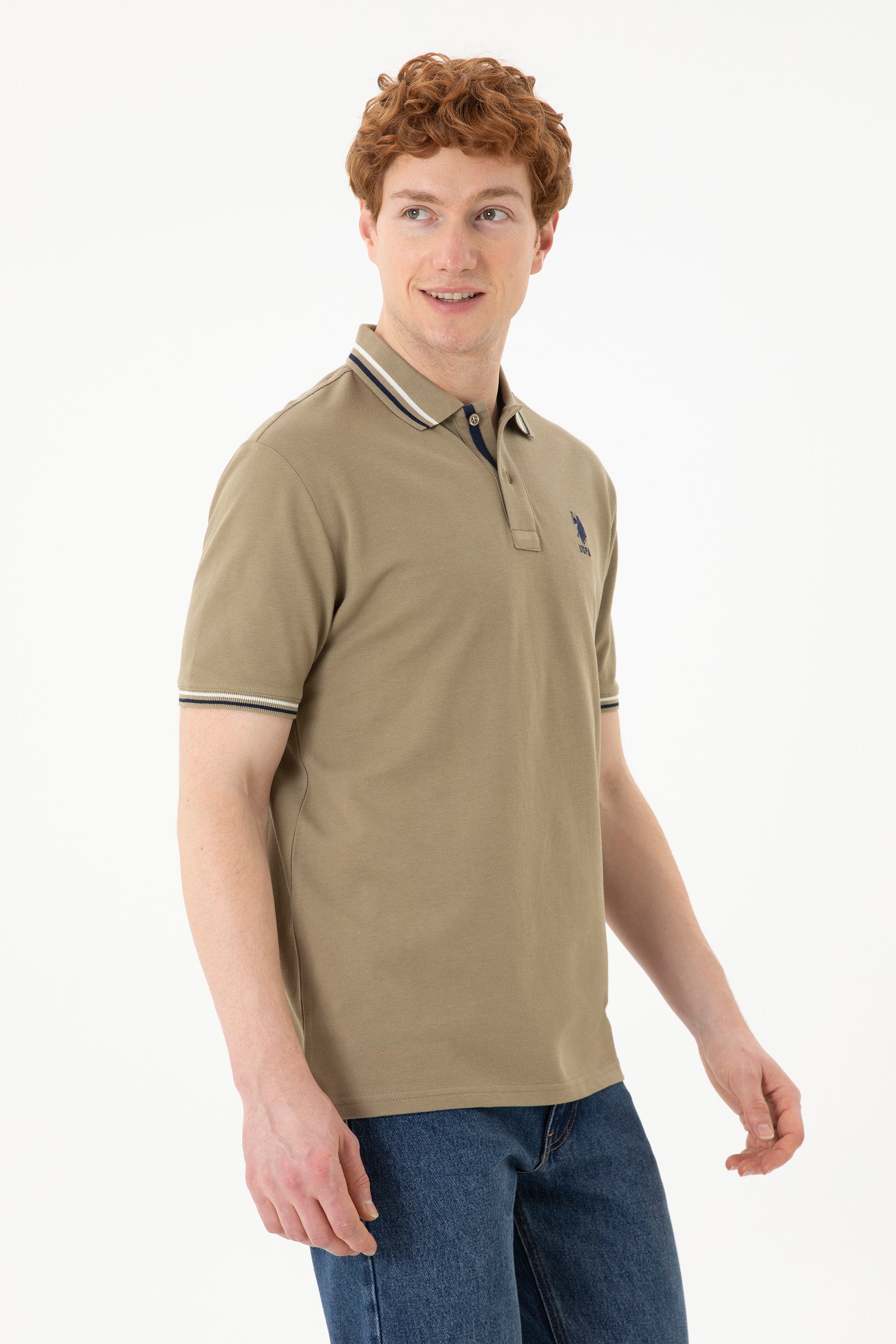 Men's Khaki Basic T-Shirt