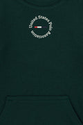 Boy's Dark Green Basic Sweatshirt