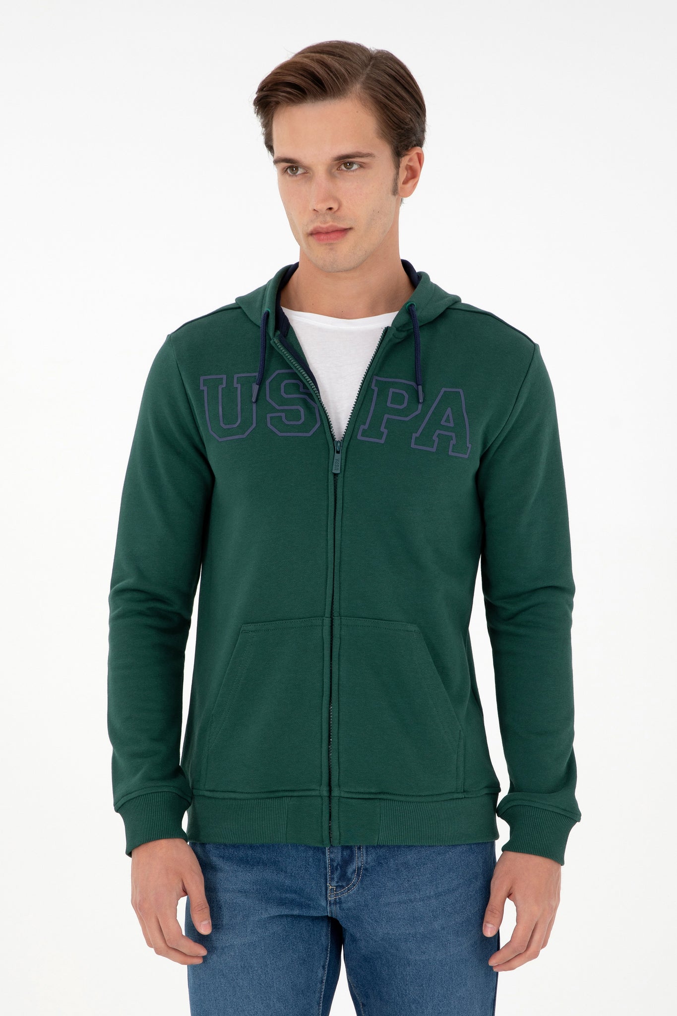 Men's Dark Green Knitted Cardigan