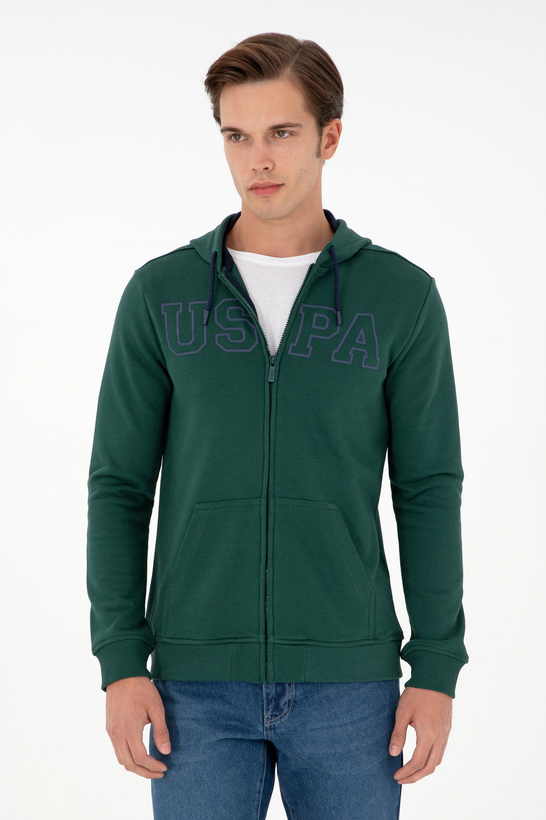 Men's Dark Green Knitted Cardigan