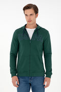 Men's Dark Green Knitted Cardigan