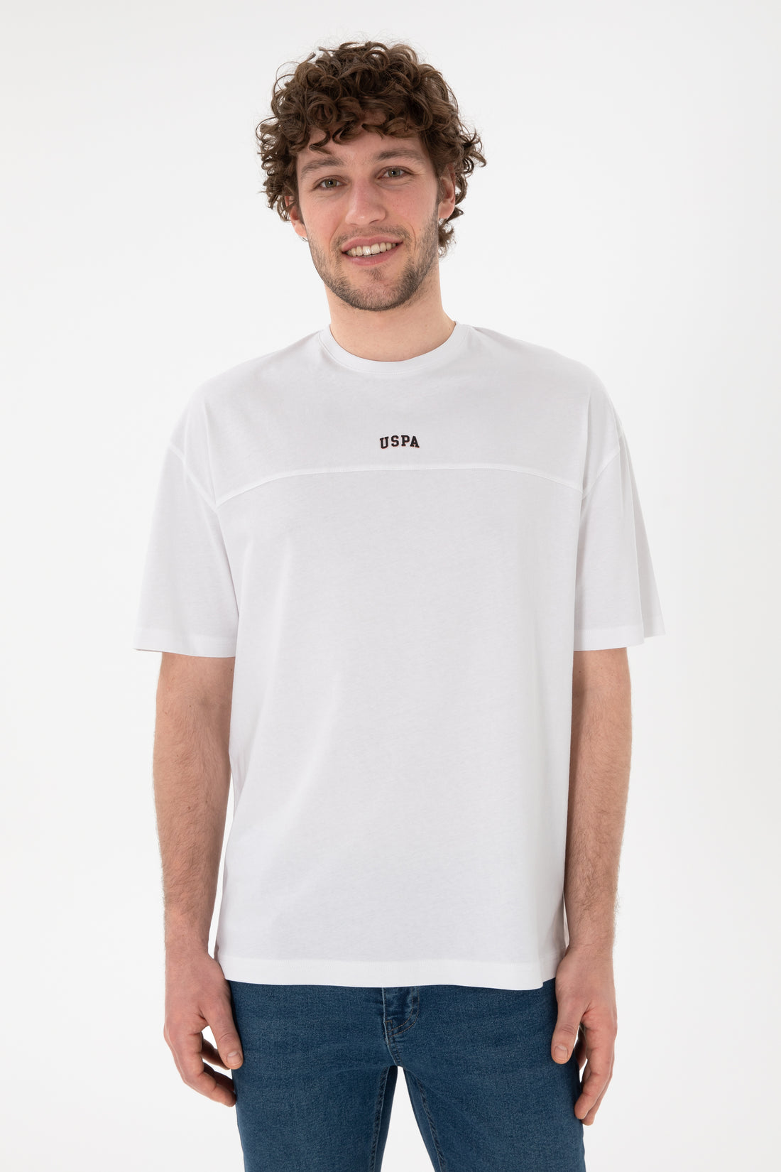 Men's Comfort Fit Crew Neck White T-Shirt