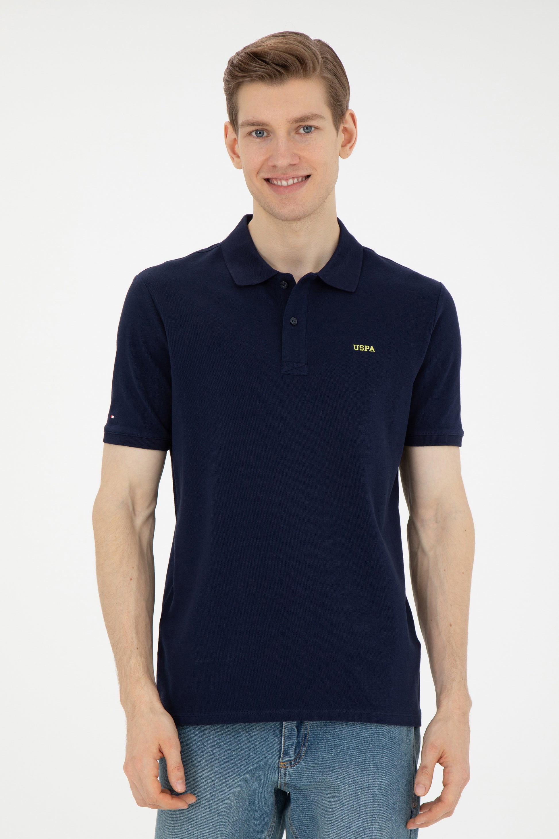 Men's Navy Blue Basic T-Shirt