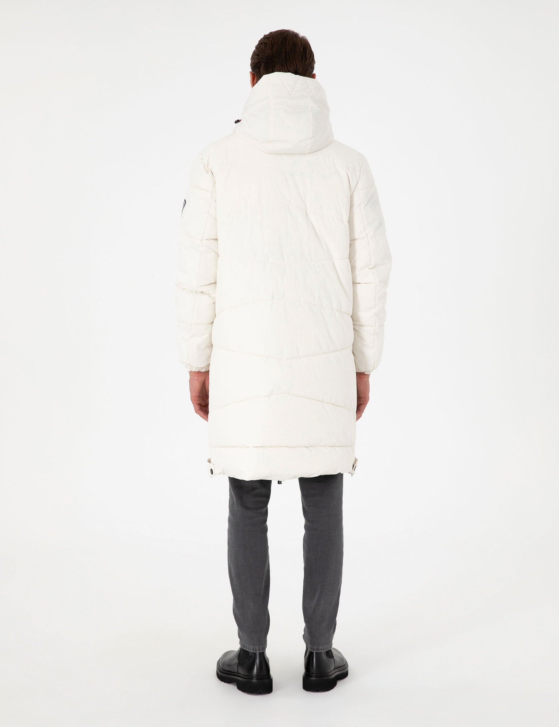 Ecru Regular Fit Coat