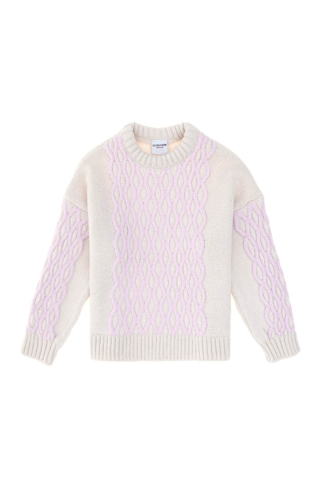 Girl's Cream Sweater