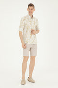 Men's Khaki Long Sleeve Shirt