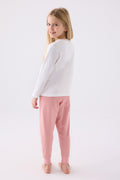 Girls' Cream Pajamas Set