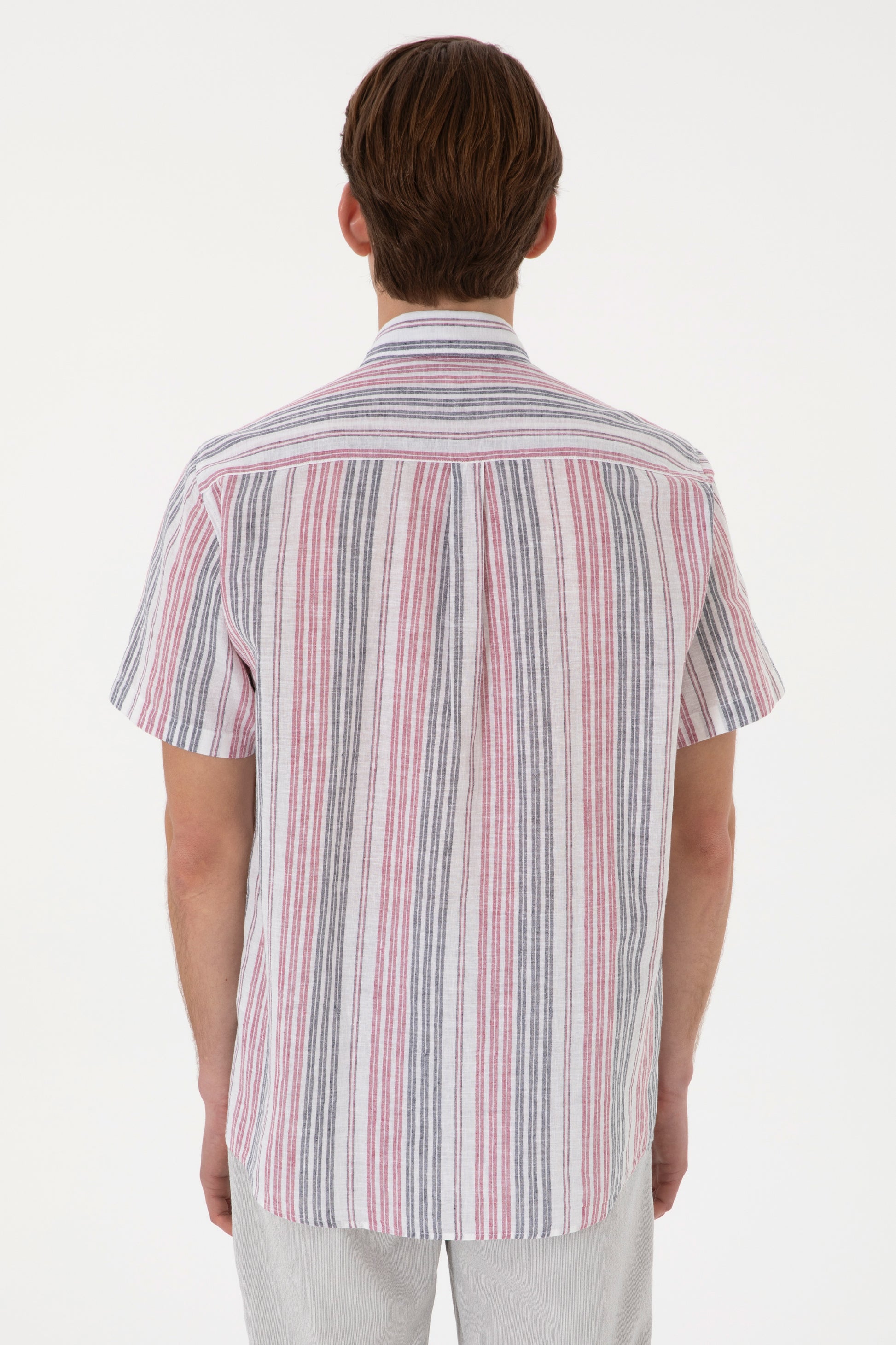 Men's Red Short Sleeve Shirt