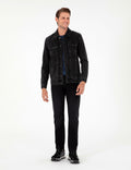 Black Slim Fit Jean Jacket