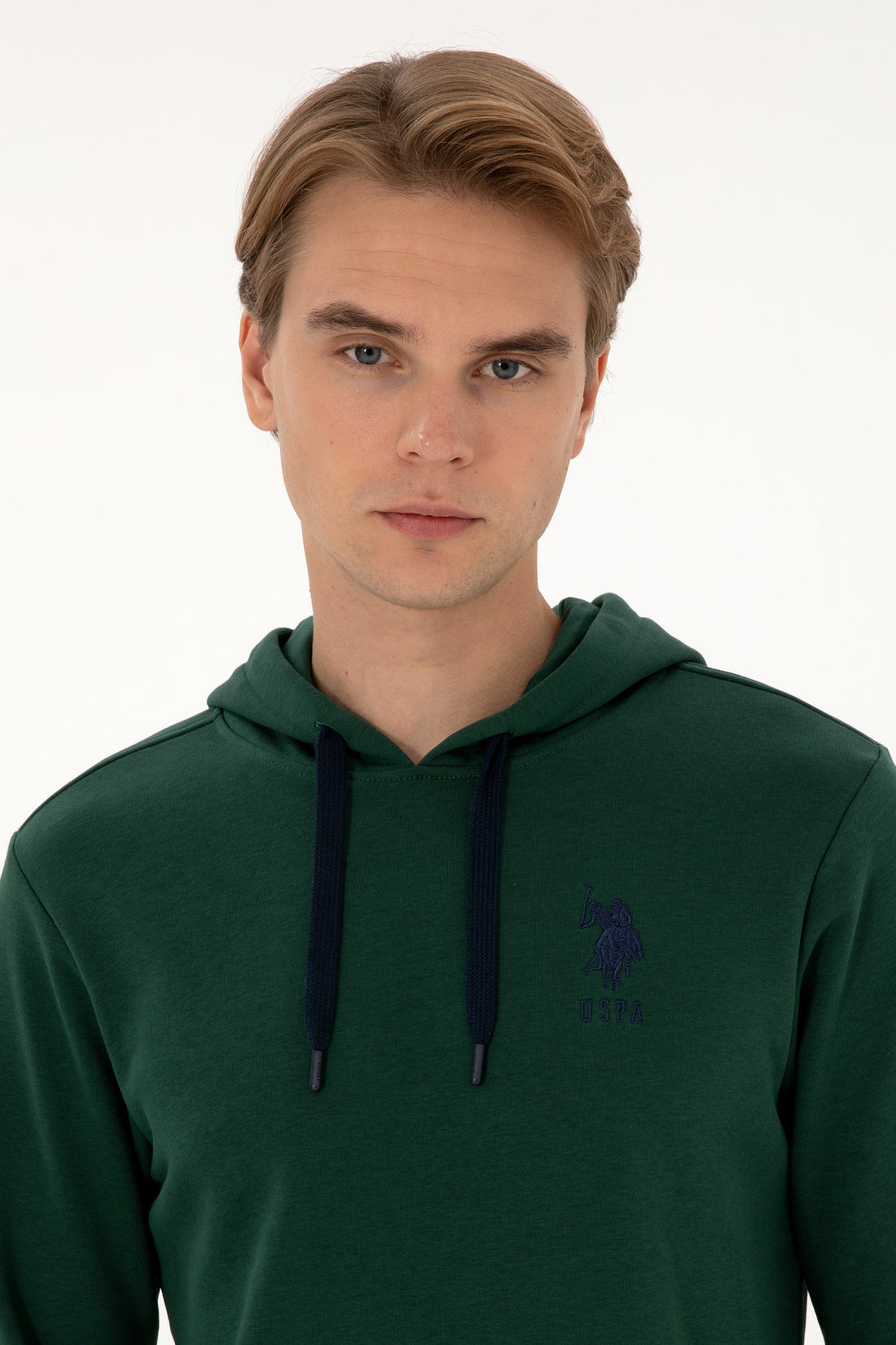 Men's Dark Green Basic Sweatshirt
