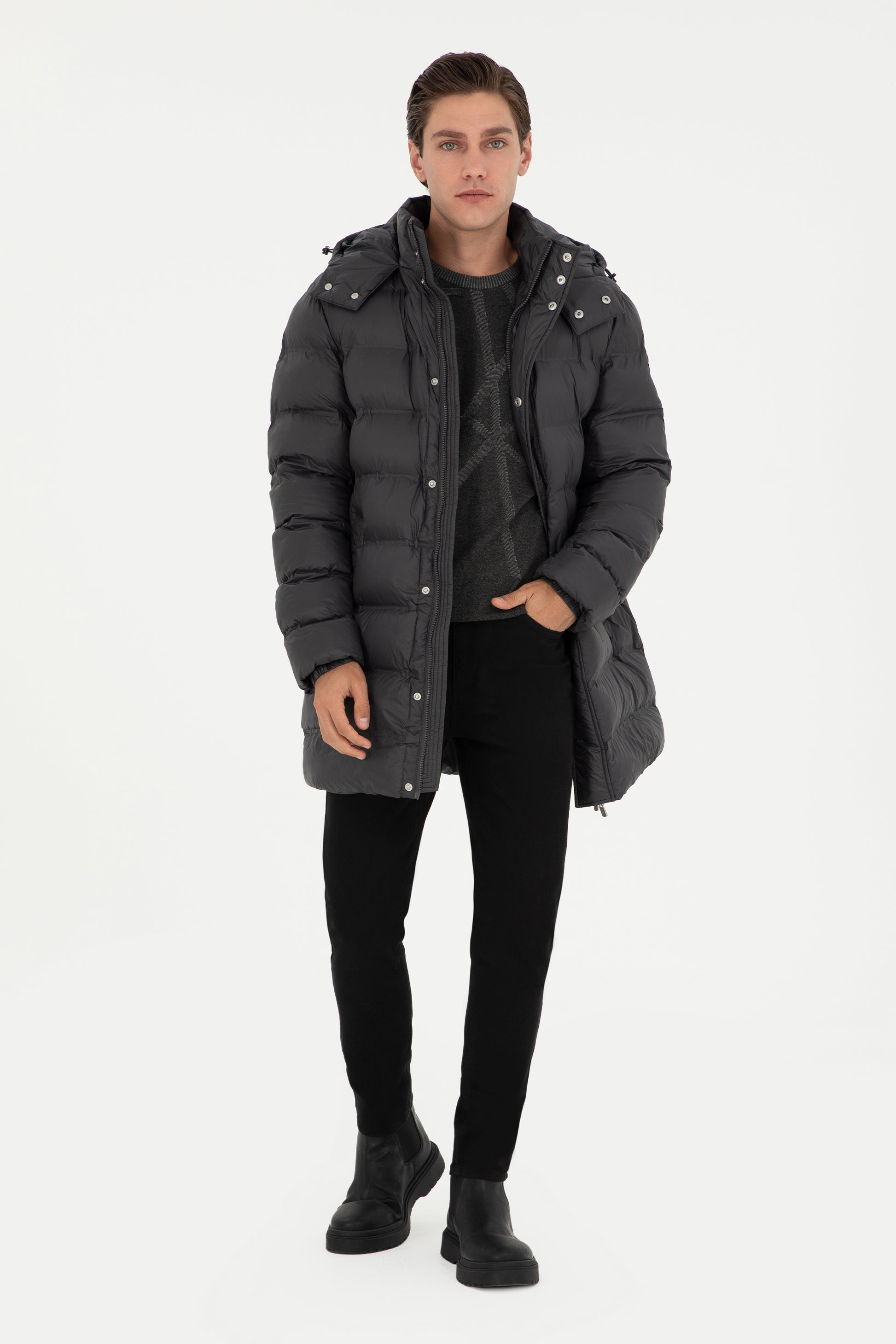 Men's Anthracite Coat