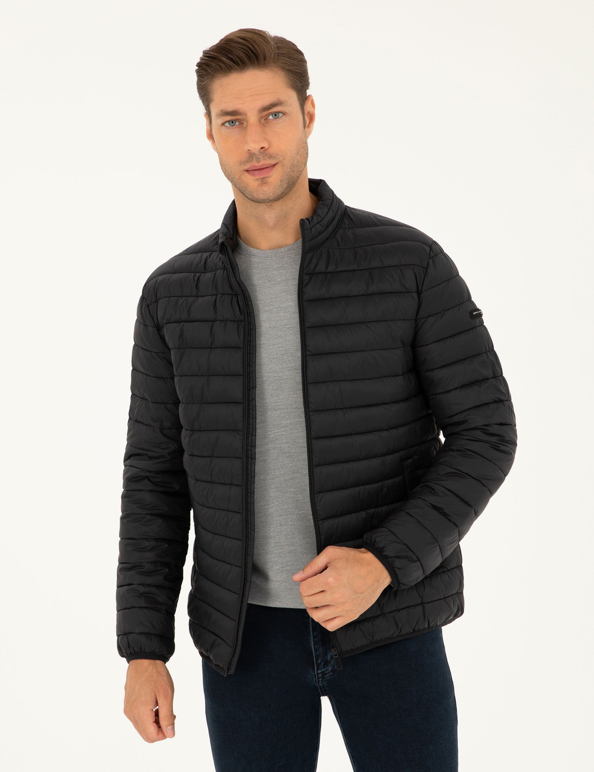 Black Quilted Sport Coat