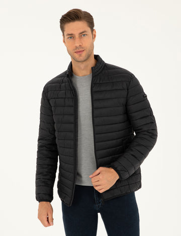 Black Quilted Sport Coat