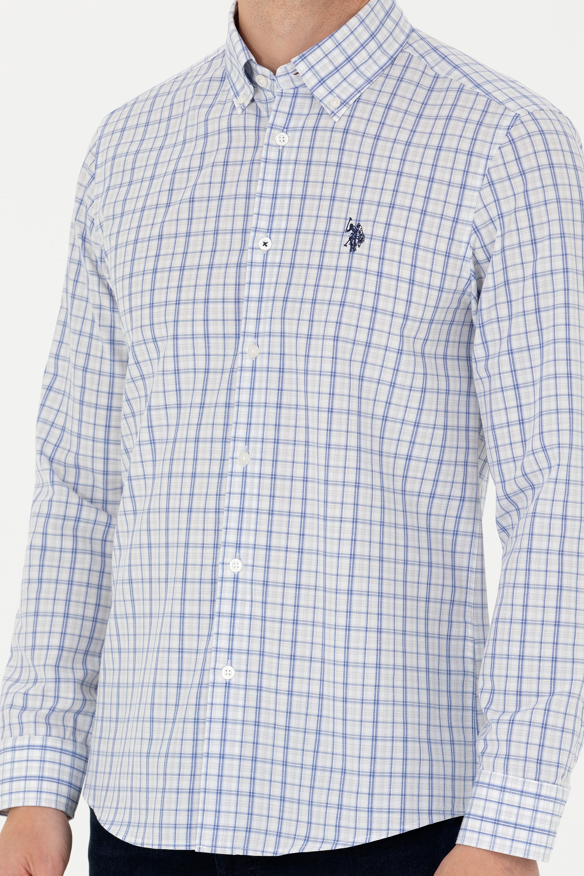 Men's Plaid Blue Shirt