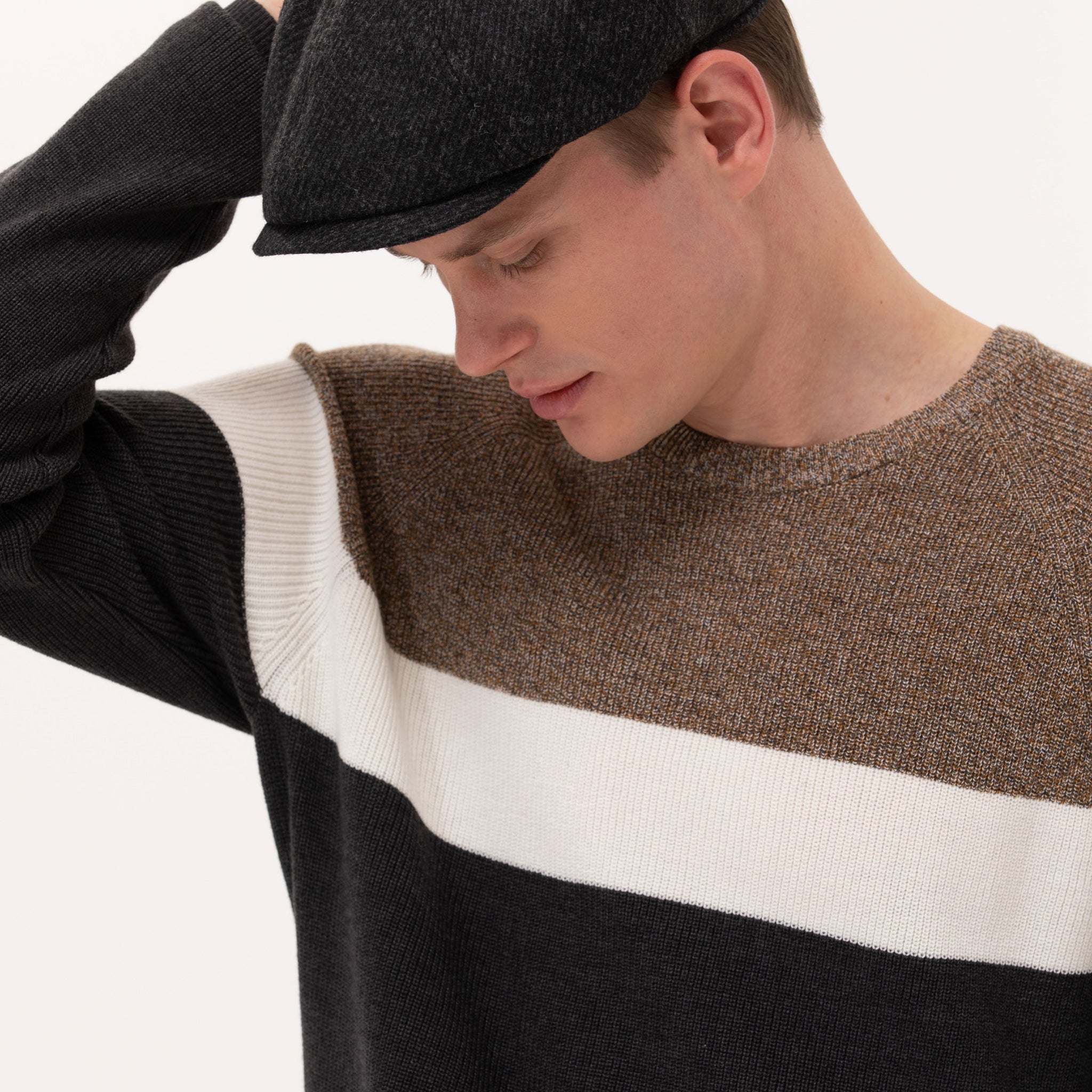 Brown Slim Fit Sweater