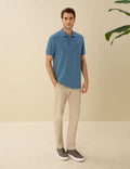 Dark Blue Regular Fit Basic T-Shirt
