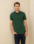 Dark Green Slim Fit Basic T-Shirt