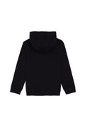 Girls' Black Zipper Basic Sweatshirt