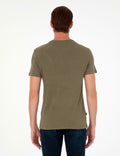 Khaki Slim Fit Basic T-Shirt