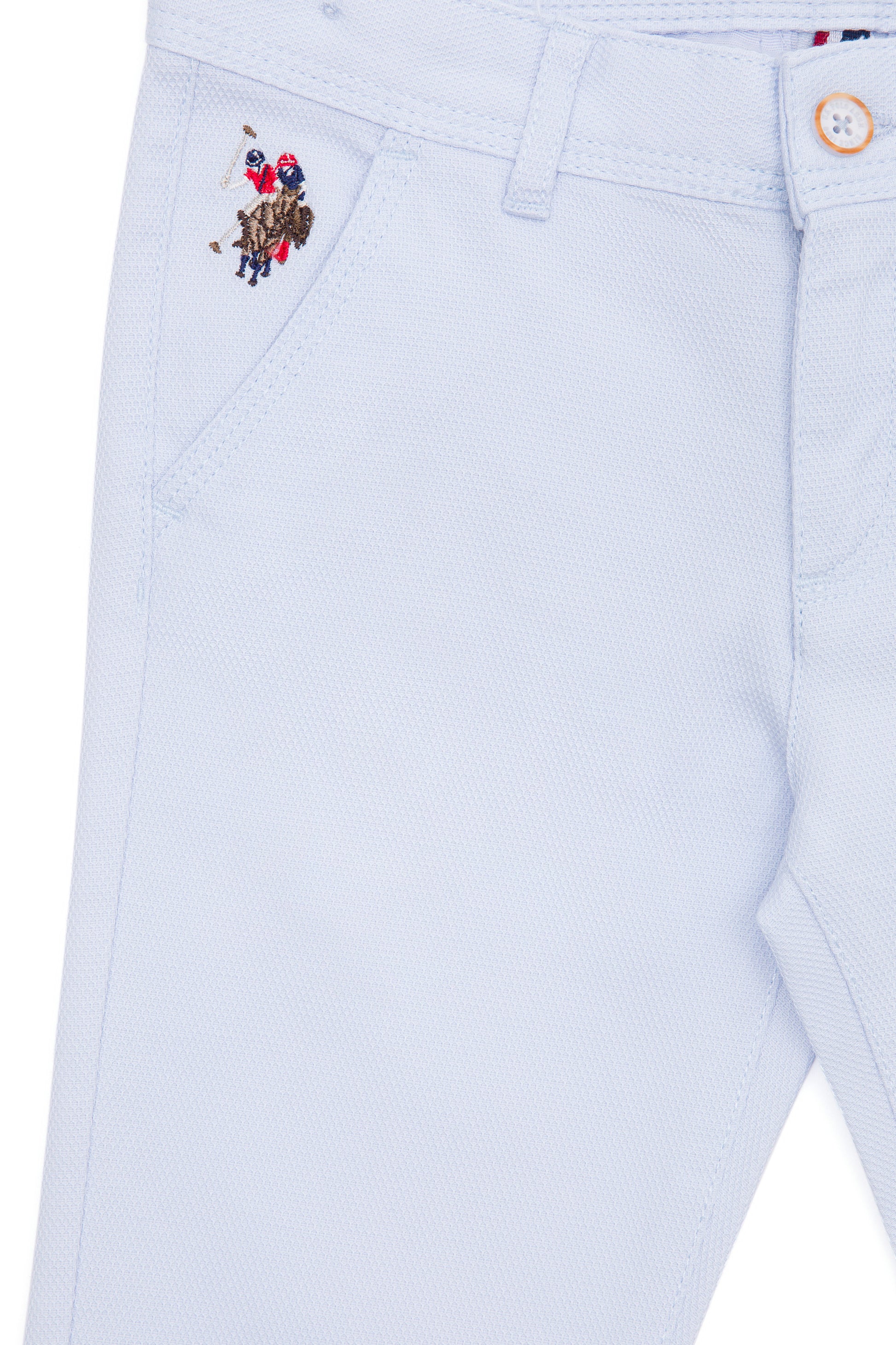 Boy's Light Blue Canvas Pants