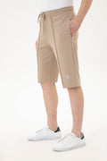 Men's Light Khaki Knitted Shorts