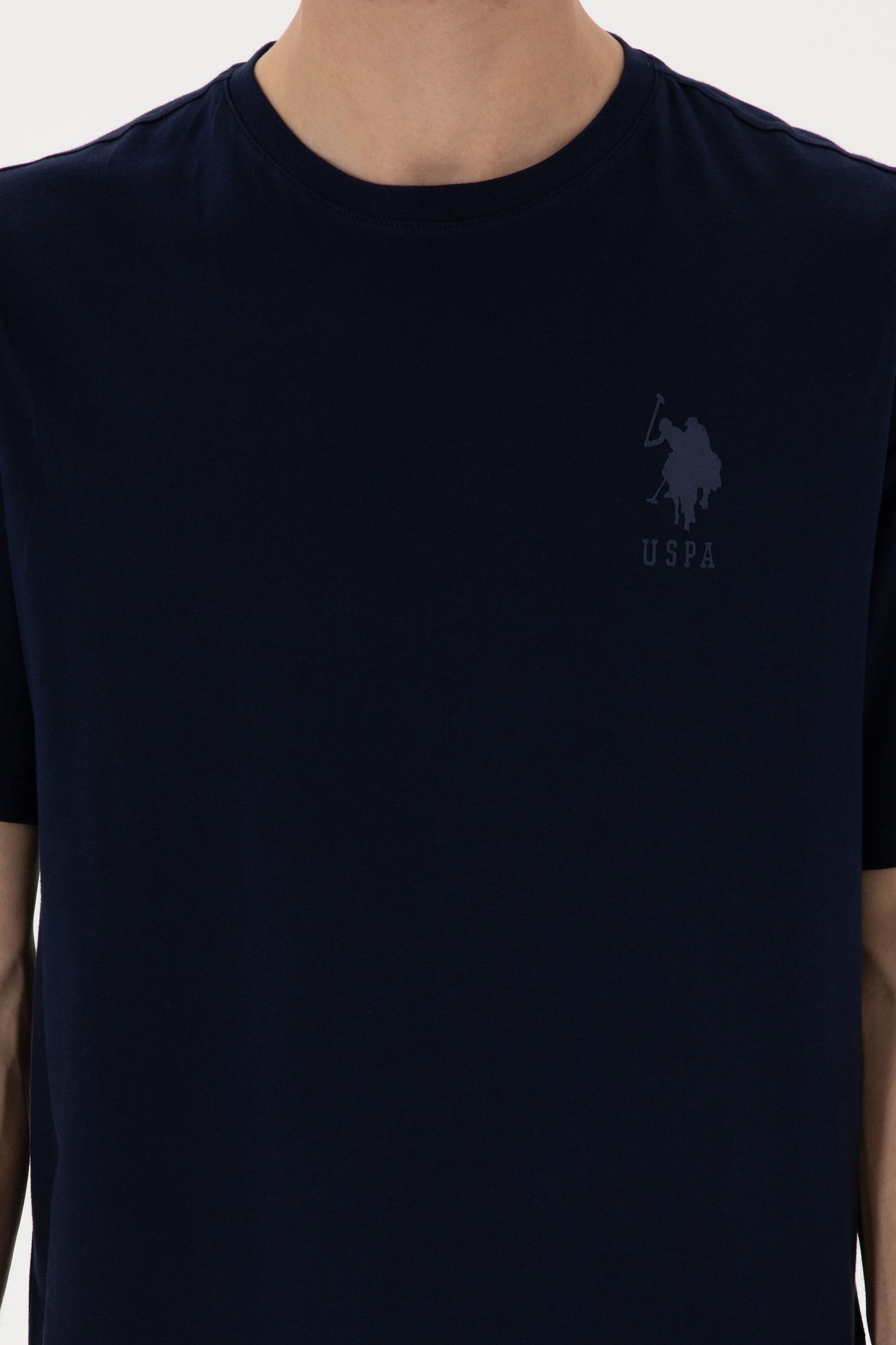 Men's Comfort Fit Crew Neck Navy T-Shirt