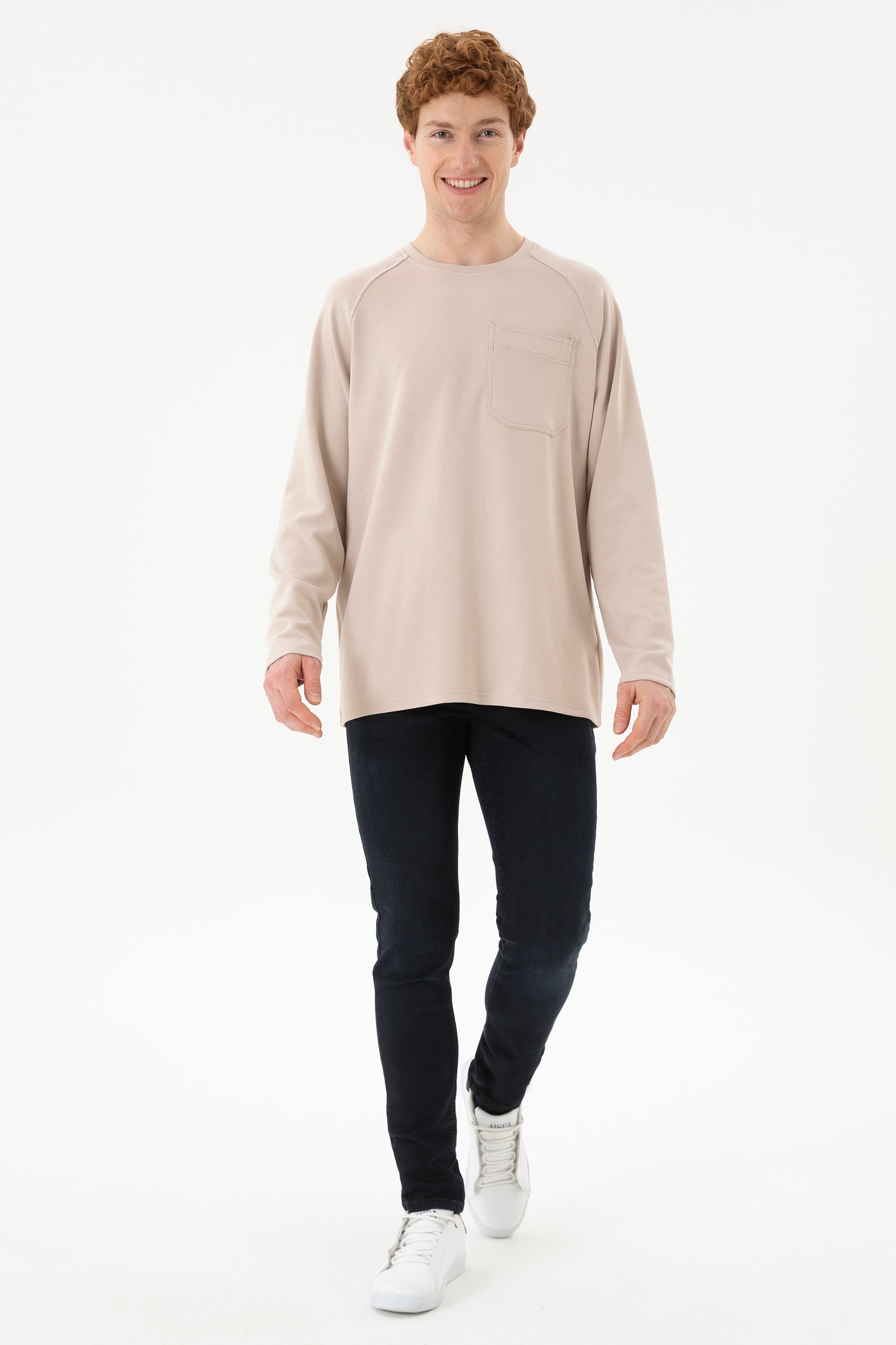 Men's Beige Sweatshirt