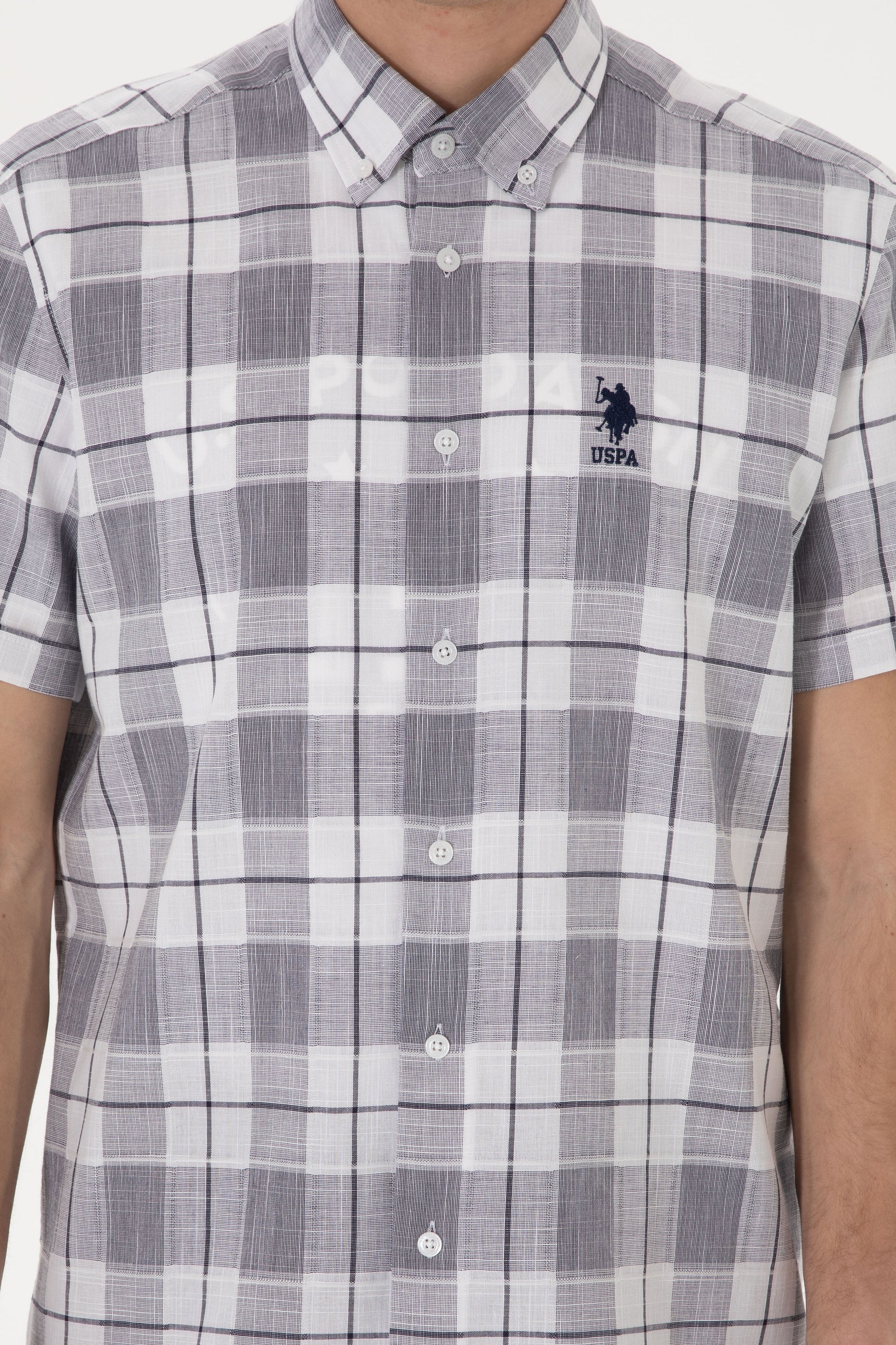 Men's Navy Blue Short Sleeve Shirt