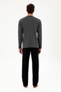 Men's Anthracite Melange Pajama Set