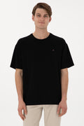 Men's Comfort Fit Crew Neck Black T-Shirt
