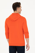 Men's Orange Basic Sweatshirt